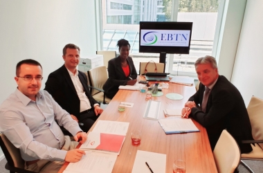 Chief Executive Officer of the Kosovo Banking Association received at an official meeting in Brussels by representatives of the European Banking Training Network (EBTN)