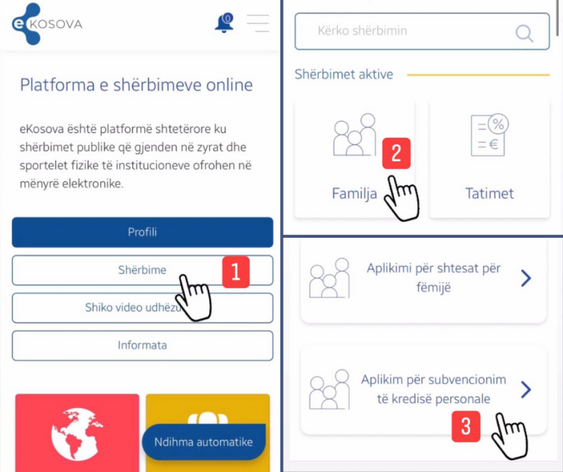  Application to benefit from consumer loan subsidy is done only through the eKosova platform
