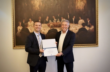The Kosovo Banking Association recognizes Mr. Albert Lumezi for Extraordinary Leadership